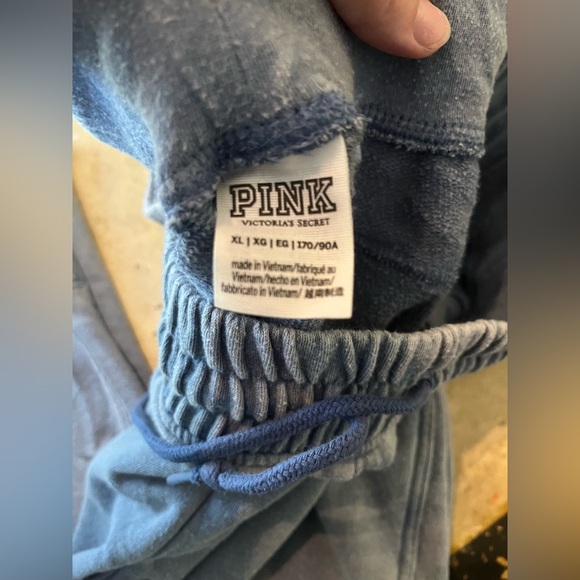 Light denim blue PINK sweats - Picture 3 of 3